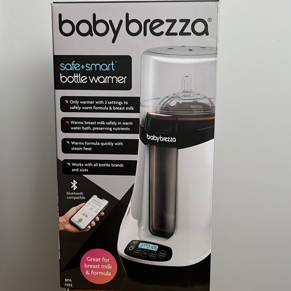 Brand New Baby Brezza Safe+Smart Bottle Warmer
